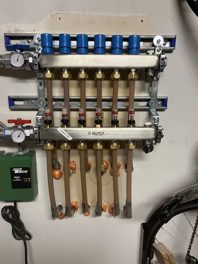 Plumber performing Gas Line Installation at a residential property in Three Rivers